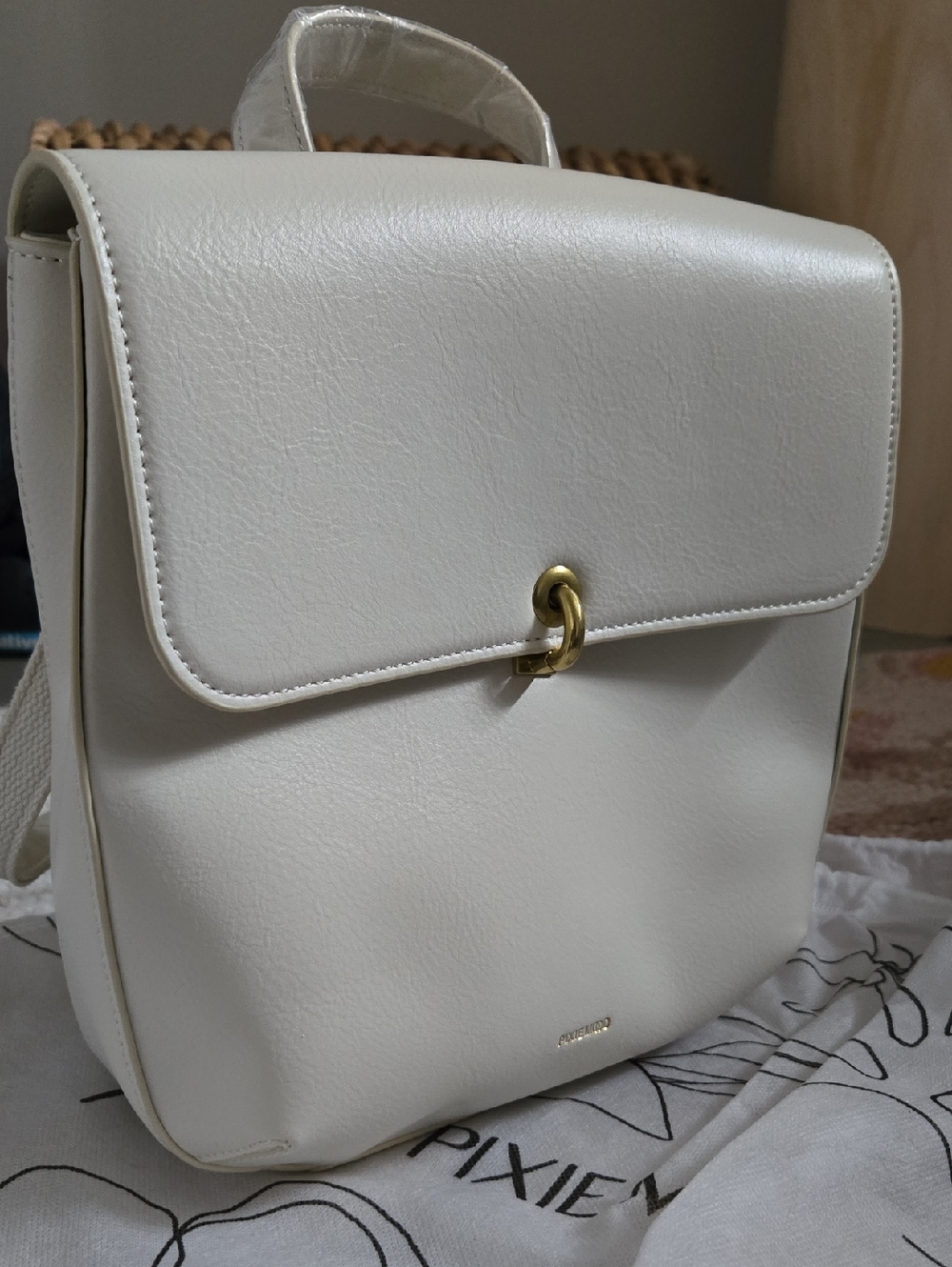 Vegan Leather Convertable Backpack or Shoulder Bag - Pixie Mood - Rare